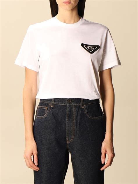 prada t shirt women& 39|Prada denim shirt women's.